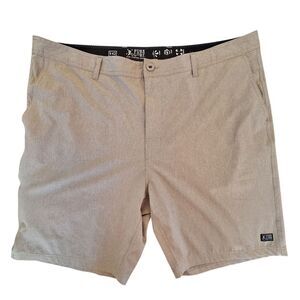 Pure Lure Reel Fishing Gear Dock Short Hybrid 4 way stretch Men's 42 Khaki